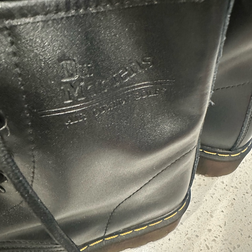 Dr. Martens Black Leather Boots - Picture 4 of 8